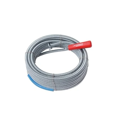 Image de Rothenberger Industrial 072986E Déboucheur spirale avec tête d&#039;accrochage long 10 m, Gris
