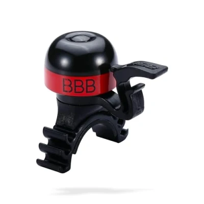Image de BBB Cycling MiniFit 16 Mini Sonnette de Guidon vélo Unisexe pour Route, VTT et Course Rouge Taille Unique