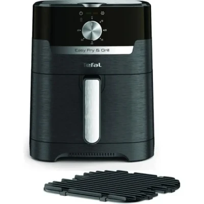 Image de Tefal EY5018 Easy Fry &amp; Grill Classic Friteuse à air chaud, technologie 2 en 1 (friteuse chaud et grill), avec capacité : 4,2 l, température réglable, minuteur, noire