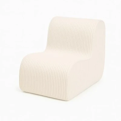 Image de MEOWBABY Fauteuil pour Enfants, Aesthetic, Écru