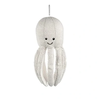 Image de OLLY Veilleuse/Peluche LED/RGB Pieuvre rechargeable avec enceinte Bluetooth H30cm gris Flow