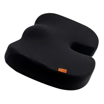 Image de DYNMC you Coussin Ergonomique Chaise Bureau Coccyx pour Une Assise Confortable Parfait Le Dos, Coussins siège et Dossier en Mousse à mémoire