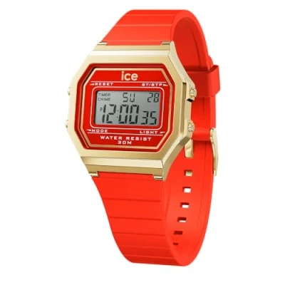 Image de Ice Watch Digit Retro Montre à affichage digital, Femme, Taille: Small, Red passion s
