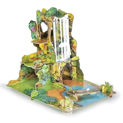 Image de Papo environnement de Jeu La jungle est un ludique en carton qualité, à monter soi même Jouet enfant dès 3 Ans 46*36 cm
