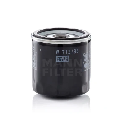 Image de MANN FILTER W 712/98 Filtre à huile 3/4 16 UNF 1B avec un clapet de non retour vissé