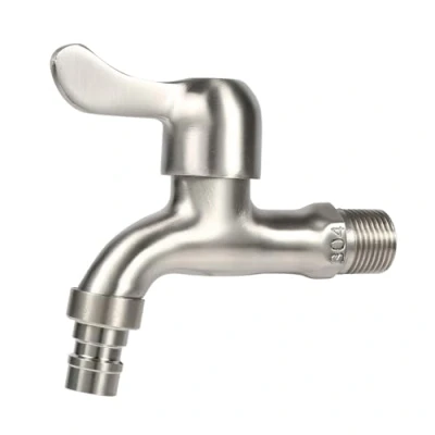 Image de robinet de jardin 304 en acier inoxydable à l&#039;extérieur l&#039;adaptateur d&#039;eau fixé au mur pour salle bains lave linge laveuse et piscine robuste durable service(G 1/2 &#039;&#039;)