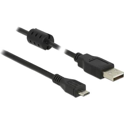 Image de Câble USB DeLOCK 2m 2.0 A/USB Micro B Noir