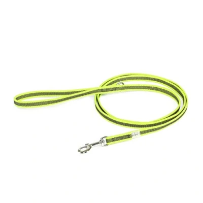 Image de Julius K9 218GM NE 1,8 Laisse antidérapante Color &amp; Gray avec poignée et anneau en O, 14 mm x m, Néon Gris