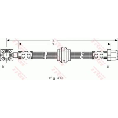 Image de TRW PHD485 Flexible De Frein 445 M10x1 MINI: 3/5 portes, Cabriolet