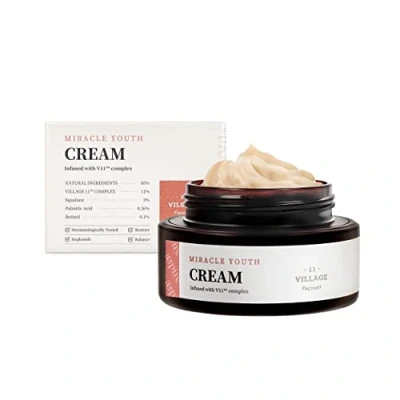 Image de [VILLAGE 11 FACTORY] MIRACLE YOUTH CREAM (50ml) Soin coréen Crème riche avec 0,1% de Rétinol &amp; Squalane Hydrate Raffermit anti âge vegan 85% d&#039;ingrédients naturels