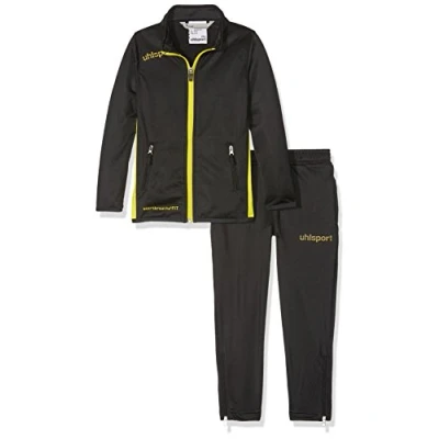 Image de uhlsport Essential Classic Survêtement Hommes, Noir/Limonen Jaune, S
