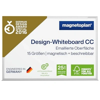 Image de Magnetoplan CC Tableau blanc à surface émaillée, 1200 x 900 mm