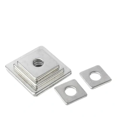 Image de Aqxypas rondelle plate carrée M3 M4 M5 M6 M8 M10 M12 M14 M16 304 en acier inoxydable(5x12x1 20Pcs)