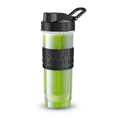 Image de Bouteille Blender, 570 ml Mixeur Smoothie Portable, Plastique Tritan sans BPA, Eau Sport Portable avec Bouchon, Reutilisable pour Blender Voyages