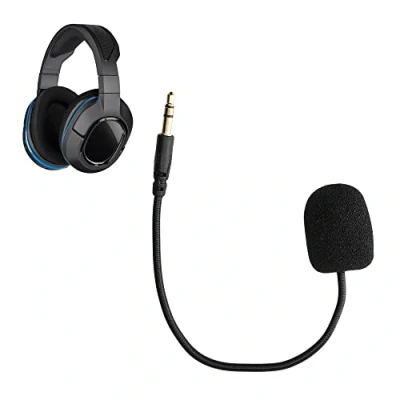 Image de kwmobile Microphone de remplacement compatible avec Turtle Beach Stealth 400 / 420x 450/520 Recon 50x 50p 60p Micro rechange pour casque audio gaming noir