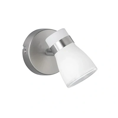 Image de Reality, Spot, Sochaux 1xG9, max.18,0 W Verre, Blanc, Corps: metal, Nickel mat L:8,0cm, L:10,0cm, H:15,0cm IP20