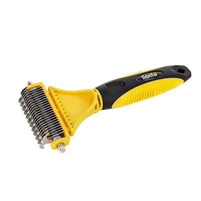 Image de lionto Brosse pour Chien et Chat éclaircir Le sous Poil Convient aux Poils mi Longs à
