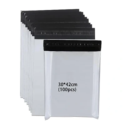 Image de newlng Emballage Colis Vinted 100 Enveloppe Plastique Expedition 30 cm X 42 /12&quot;X16.5&quot; in Pochette Envoie Blanc Opaque/étanche Et Résistant à L&#039;humidité