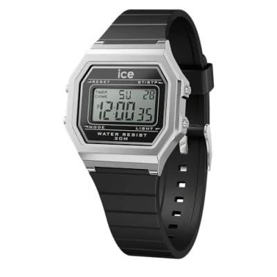 Image de Ice Watch Digit Retro Montre à affichage digital, Femme, Taille: Small, Black silver s