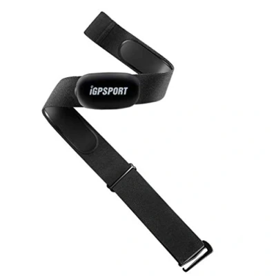 Image de IGPSPORT HR40 Moniteur de fréquence Cardiaque Bluetooth et Ant+ avec Sangle Poitrine pour Course à Pied, Cyclisme, Gym Compatible Garmin Polar Wahoo Noir