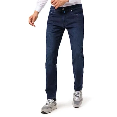 Image de Pierre Cardin Lyon Future Flex Jeans pour homme, Bleu marine foncé, 32W x 32L