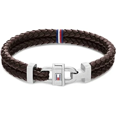 Image de Tommy Hilfiger Bracelet brown/silvercoloured, Homme, Taille: One Size, Brown/silver coloured