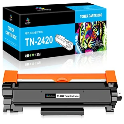 Image de LeciRoba tn2420 pour toner Brother tn 2420 tn2410 2410 ,pour DCP L2530DW L2510D L2537DN L2550DN HL L2350DW L2310D L2357DW L2370DN L2375DW MFC L2710DW L2710DN L2730DW L2750DW (1 Noir)