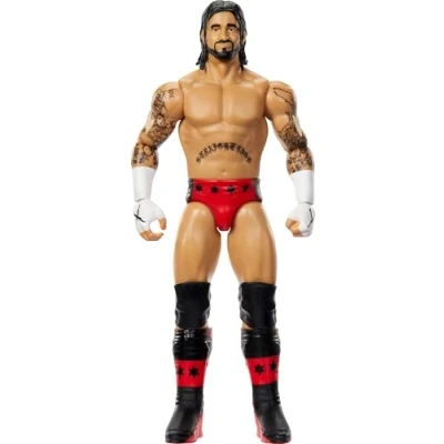 Image de Mattel WWE Figurine articulée Main Event Jake Roberts de 15 cm à Collectionner avec 10 Points d’Articulation et Apparence réaliste, JCV44