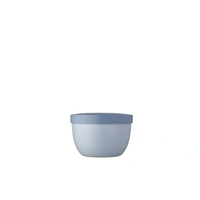 Image de Mepal Panier à Snack Ellipse Contenant Alimentaire pour Conserver et Transporter des Snacks Convient au Congélateur, Micro ondes Lave vaisselle 350 ml Nordic Blue