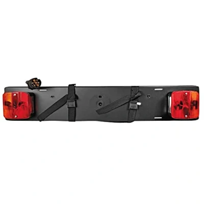 Image de Spotlight Kit de signalisation Plaque pour Porte vélo ABS 0.75m Longueur Alimentation : 1.5m Contient 2 lanternes (4 Fonctions) Fixation par Sangle (60cm)