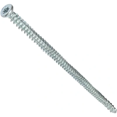 Image de AERZETIX C48389 Lot de 20 Vis d&#039;ancrage direct pour béton Ø7.5x182mm tête fraisée conique à empreint étoile T30 fixation directe sans cheville
