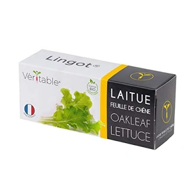 Image de Lingot® Laitue Feuille de Chêne BIO Compatible Potager d&#039;Intérieur Véritable® et Exky® Recharge prête à l&#039;emploi Substrat avec Graines Intégrées