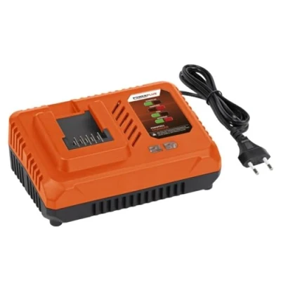 Image de Powerplus POWDP9051 4.0A Dual Power Chargeur de batterie, pour batteries 20 V, 2 x plate forme idéal visseuse sans fil, petite perceuse, perceuse visseuse, etc