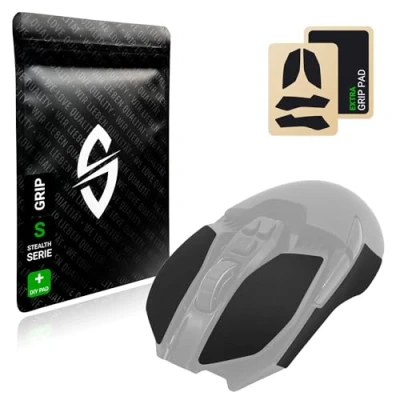 Image de SensoryBoost Ruban adhésif antidérapant pour Souris Logitech G903, G900 (+ Grip Pad) Absorbant la Transpiration, sans résidus &amp; Ultra Mince (0.5 mm) Accessoires de Jeu, Noir