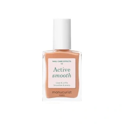 Image de Manucurist Active Smooth 02 Vernis à Ongles Soin Reparateur Lissant Bio Sourcé Fini Voile Doré a Ongle Lisseur, Durcisseur Ongles, Nude Abimes Fortifiant