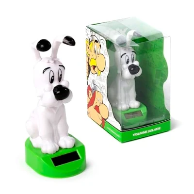 Image de Puckator Solar Pal Idefix Figurine Danseur à énergie Solaire Astérix et Obélix, pour Tableau de Bord Voiture, Bureau ou seuil fenêtre, idée Cadeau