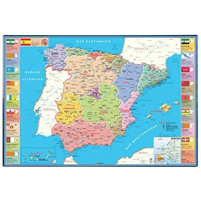 Image de Viquel 137609 05 Sous main avec carte de l&#039;Espagne en espagnol