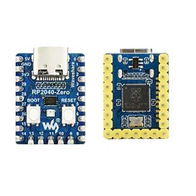 Image de IBest RP2040 Zero Mini Development Board with Pre Soldered Header Based on Raspberry Pi Microcontroller RP2040,High Performance Pico Like MCU Board,Low Cost, USB C Connector