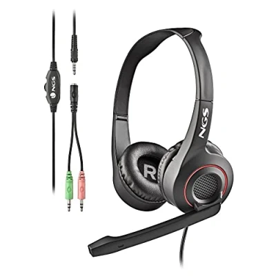 Image de Casque Supra Auriculaire NGS MSX11 PRO avec Jack 3.5mm pour Ordinateur Microphone Ajustable