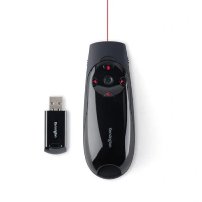 Image de Kensington Presenter Expert Télécommande de Présentation USB Sans Fil avec Pointeur Laser Rouge et Contrôle du Curseur, Compatible Windows &amp; macOS Portée 45m (K72425EU)