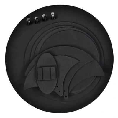 Image de sourdines pour batterie, lot de 10 articles, avec noires en mousse caoutchouc pratique silencieuse du tambour, la grosse caisse, batterie