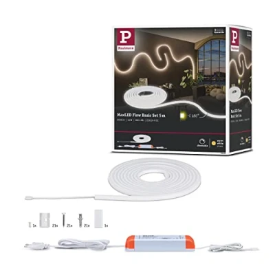 Image de Paulmann MaxLED 70964 Flow Strip Kit de Base en Plastique à intensité Variable Blanc Chaud 2700 K 52 W 5, 5m