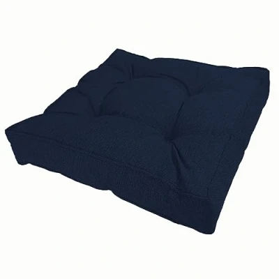 Image de POKAR Coussins d&#039;assise Coussin Extrieur Jardin Assise Chaise Galette de pour Extrieur, Jardin, Balcon 40x40x10 cm, Bleu Fonc