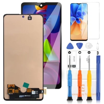 Image de LADYSON Écran LCD pour Samsung Galaxy M51 SM M515F M515F/DS Tactile Digitizer Assemblée Remplacement Kit avec Outil(Noir OLED)