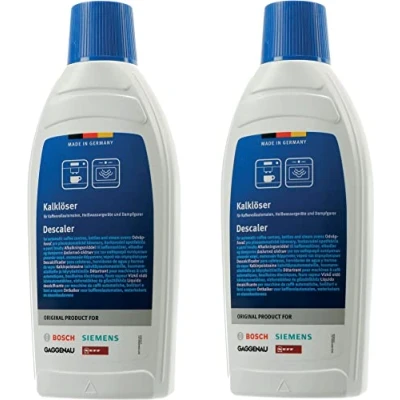 Image de M Shop Italia Lot de 2 détartrants compatibles avec Bosch Siemens Neff Gaggenau 00311968 pour machine à café et bouilloire vapeur x 500 ml