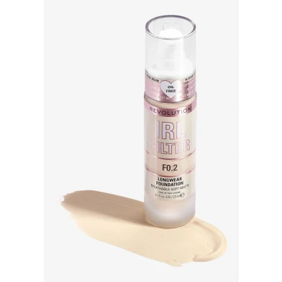 Image de Makeup Revolution IRL Filter Longwear Foundation Fond de teint, Femme, Taille: 23 ml, F0.2