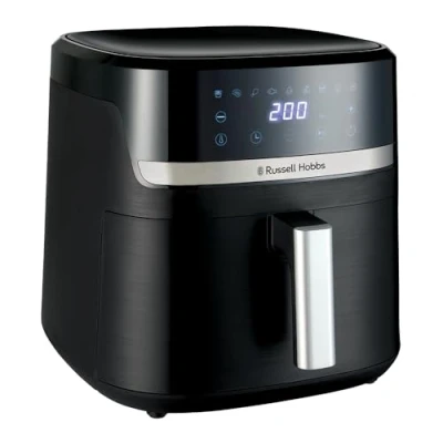 Image de Russell Hobbs Air Fryer Rapid XXL 8,3L [Design compact, 9 programmes ] Friteuse sans huile (Tactile, cuit, grille, rôtit et plus, max 200℃, arrêt auto, lave vaisselle, 1800W) Satisfry 27632 56