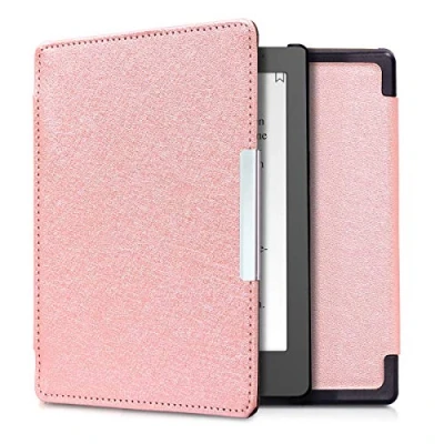 Image de kwmobile Étui Compatible avec Kobo Aura Edition 1 Coque à Rabat magnétique Tablette eReader Similicuir Or Rose
