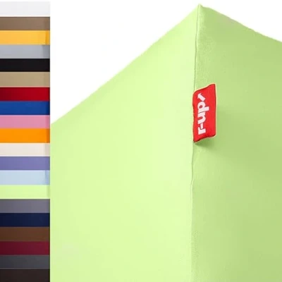 Image de r up Passt Drap Housse 180x200 200x220 Jusqu&#039;à 35cm de Hauteur Beaucoup Couleurs 100% Coton 130g/m² (Vert)