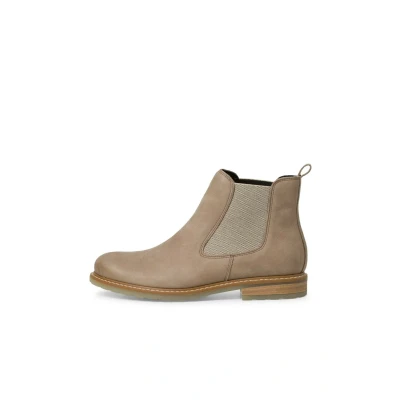 Image de Tamaris Femme Bottines, Dame Bottines Chelsea,Demi Bottes,Bottines,Bottes de Glisse,Plat,Taupe Nubuc,40 EU